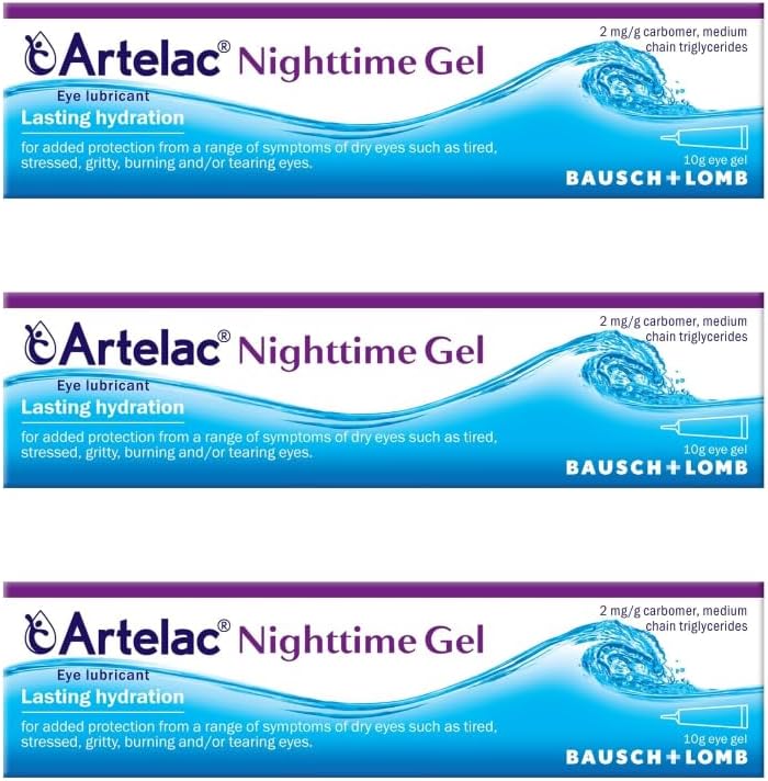 Artelac Nightime Gel 3 x 10g tubes BULK BUY