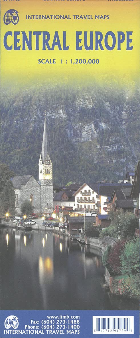 Central Europe Travel Reference Map 1: 1,200,000