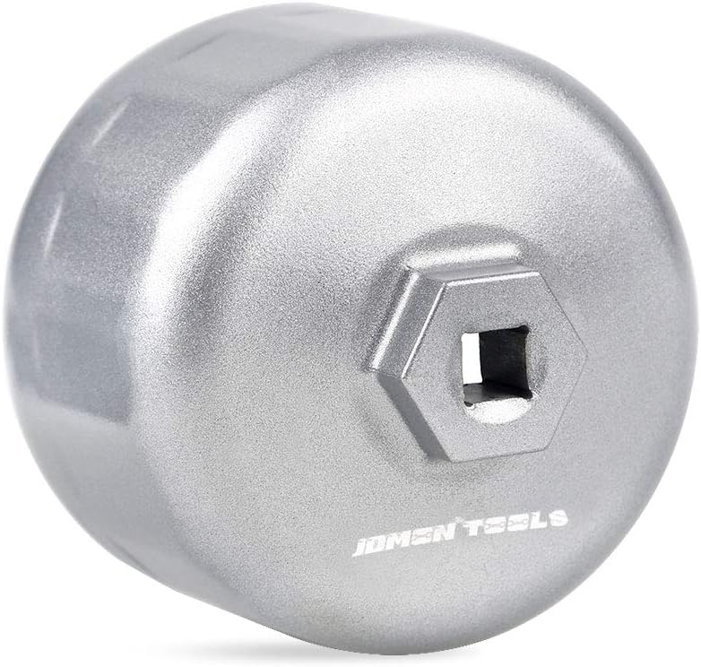 JDMON 86mm 16 Flute Oil Filter Wrench Compatible with Volvo and BMW-Cartridge Style Housing Caps