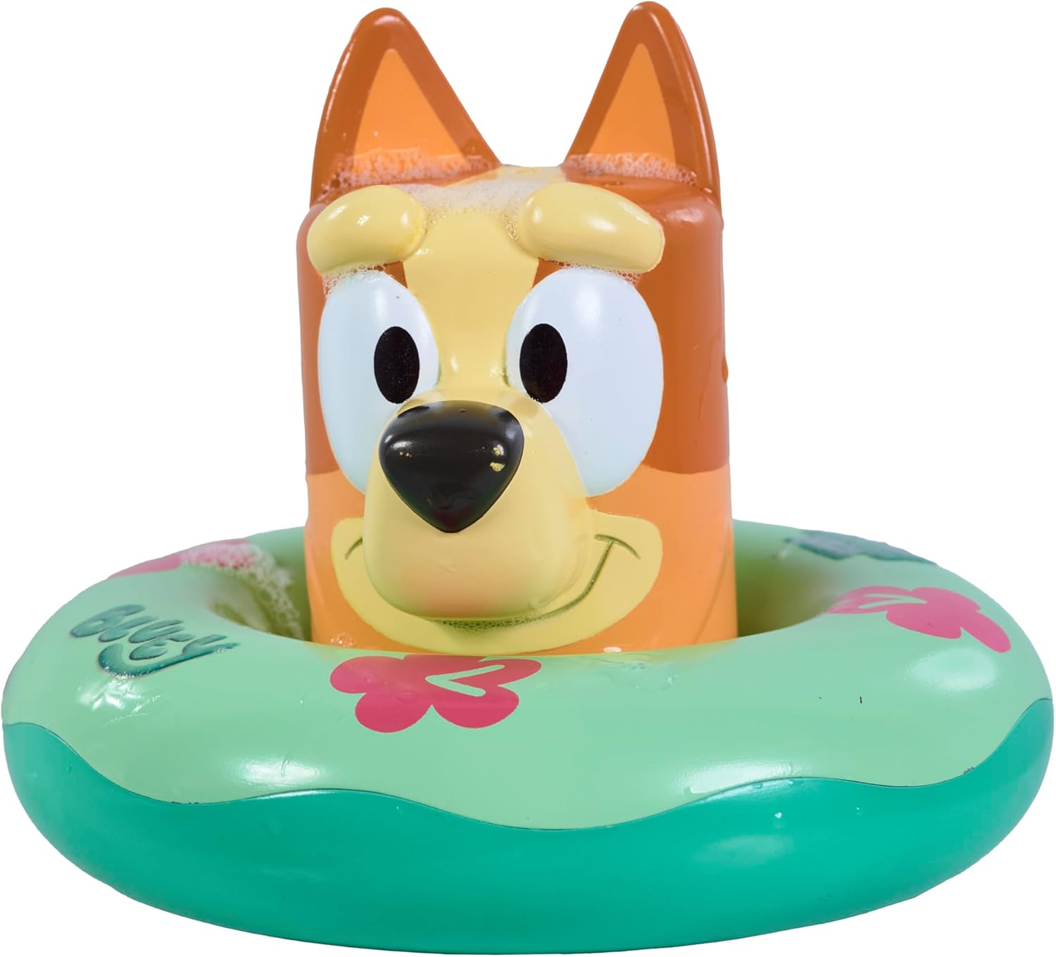Toomies Bluey Splash and Float Bingo - Bath Toy Pourer Cup with Shower Holes and Water Wheel Toy Pool Ring- Sensory Water Toys - Officially Licensed Bluey Toys - Baby Bath Toys for +18 Months