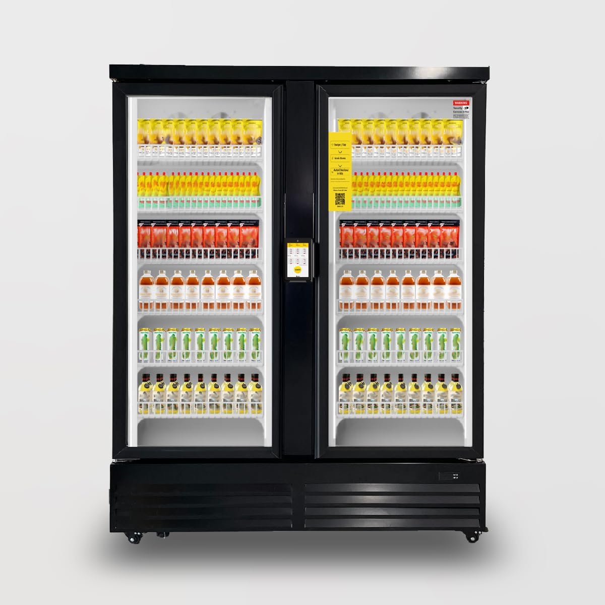 HAHA Large Smart Vending Machine, AI-Powered Coolers with A Self-Serve System, Grab and Go Vending Machine for Specialty Operators/Unmanned Supermarkets/Factories (864 Bottle Capacity)