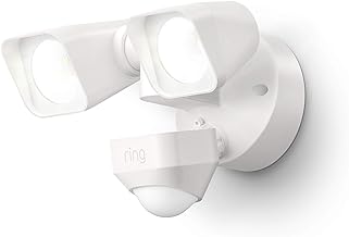 Ring Smart Lighting – Floodlight, Wired, Outdoor Motion-Sensor Security Light, White (Bridge required)