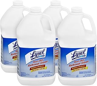 Lysol - 94201 Professional Heavy Duty Bathroom Cleaner Concentrate, 4gal (4X1gal), Clear