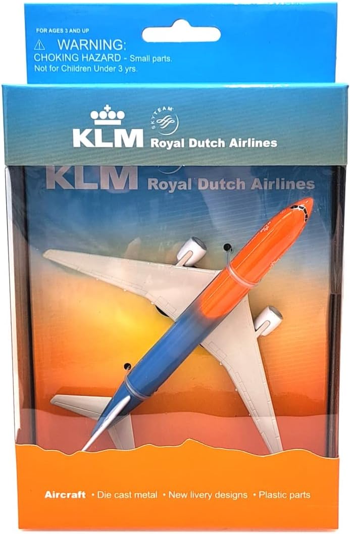 Daron Orange Pride Diecast Toy Model Plane RT2300