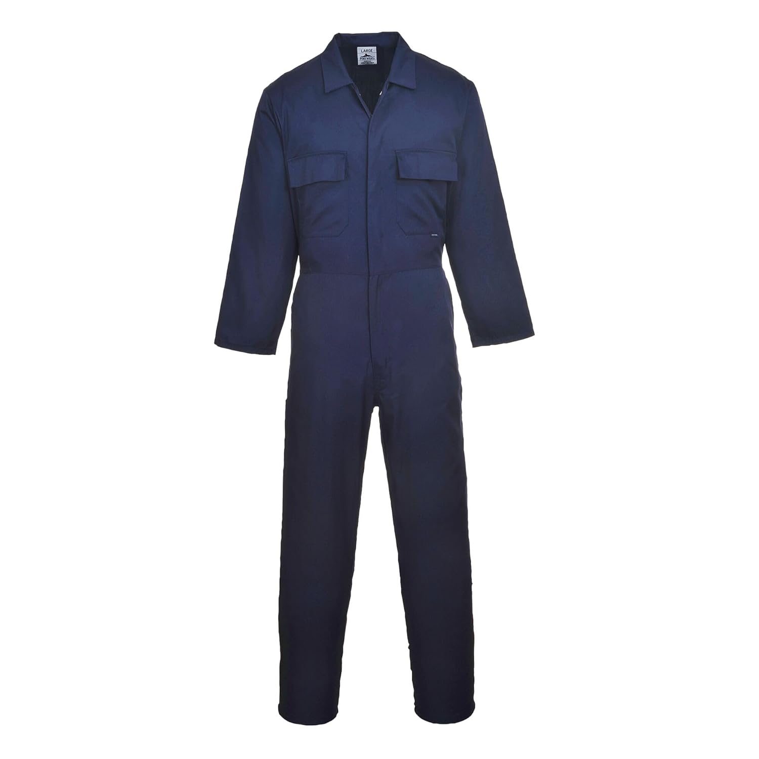 Portwest S999 Men's Work Coveralls - Protective Polycotton Work Overalls Durable Workwear Boiler Suit for Mechanics Warehouse Garages DIY Navy, Medium