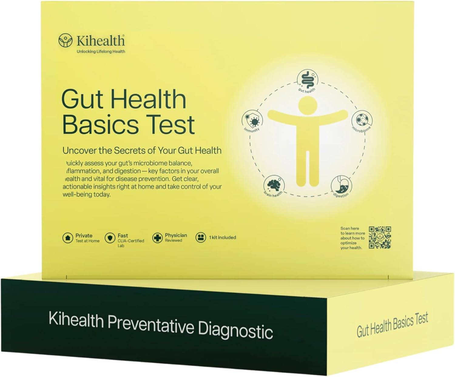 Gut Health Basics Test – Stool Test for Digestion, Inflammation, and Microbiome Balance – Simplified Test Kit
