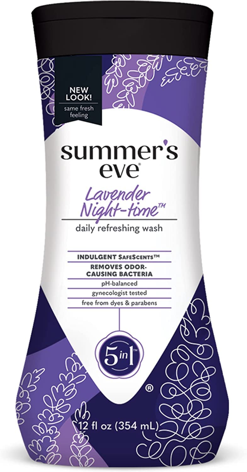 Summer's Eve Cleansing Wash | Lavender | 12 Ounce | Pack of 1 | pH-Balanced, Dermatologist & Gynecologist Tested
