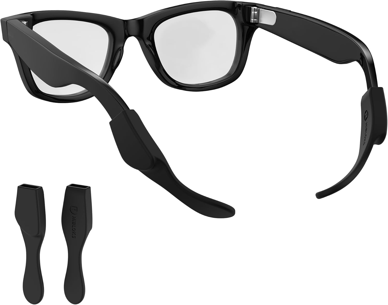 RCstyle HiBloks Glasses Ear Cushion for Ray-Ban Meta Wayfarer/Skyler/Headliner Smart Glasses, Eye Glasses Ear Grippers, Silicone Eyeglasses Temple Tips Sleeve for Ray Ban Meta Smart Sunglasses