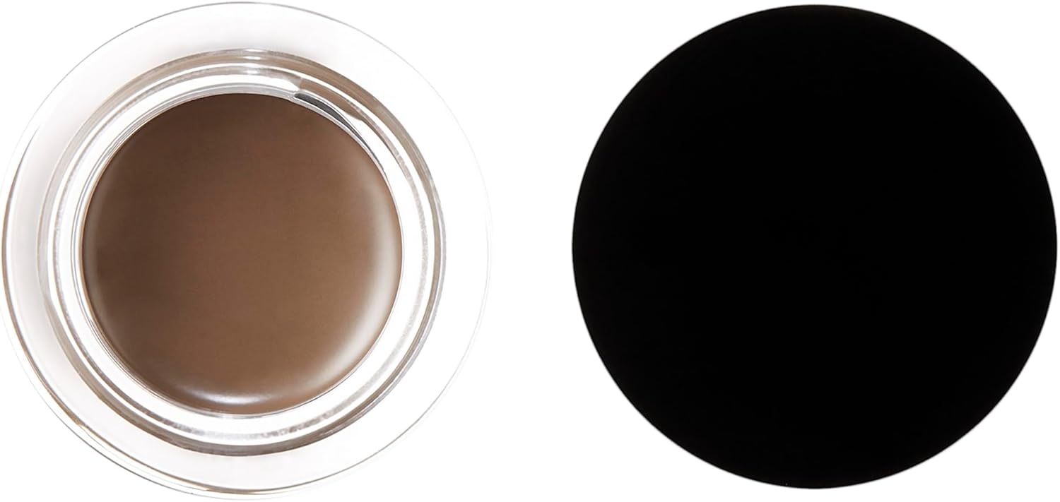 e.l.f. Lock On Liner And Brow Cream, Lightweight, Creamy, Versatile, Defines, Sculpts, Shades, Contours, Medium Brown 5.5g