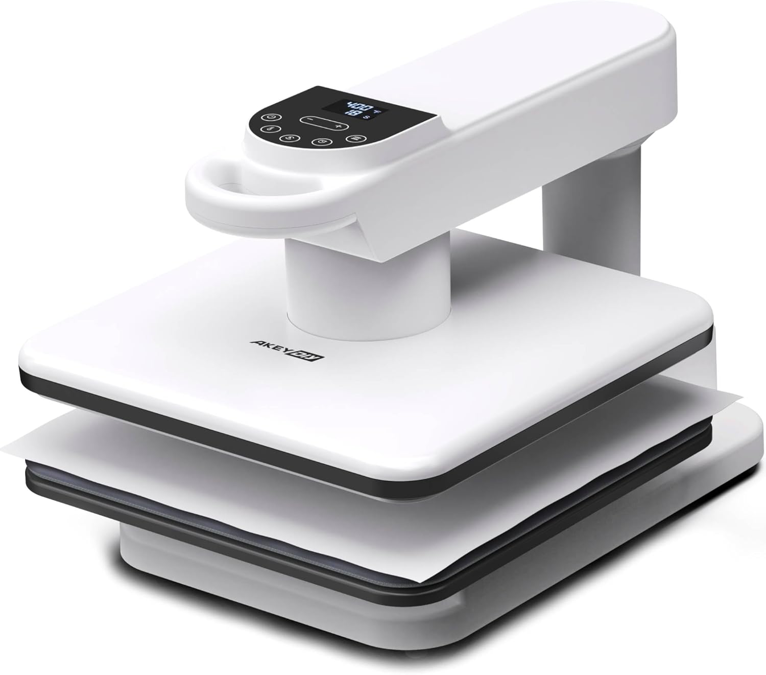 AKEYDIY Swivel Auto Heat Press 15"x15" Heat Press Machine for T Shirts, Professional Sublimation Shirt Press Heat Transfer Machine with Auto Open & Release, Adjustable Pressure & Higher Heating Height