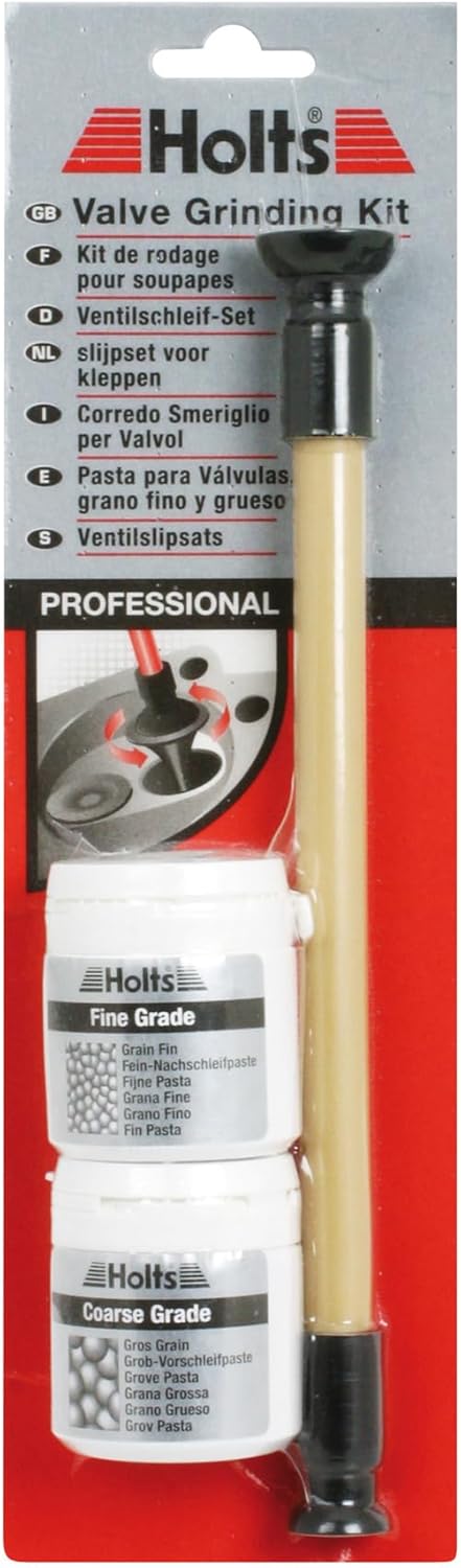 Valve Lapping Tool & Polish, Valve Grinding Kit, Essential Car Tool Kit Equipment, Includes Fine Grade & Coarse Grade Polish, Valve Lapping Kit To Reseal Cylinder Heads, Remove Stubborn Deposits