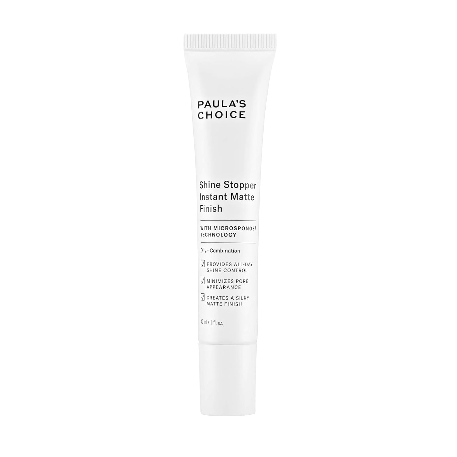 Paula's Choice SHINE STOPPER Instant Matte Finish Oil Control Primer, Pore Minimizer for Oily Skin, 1 Ounce