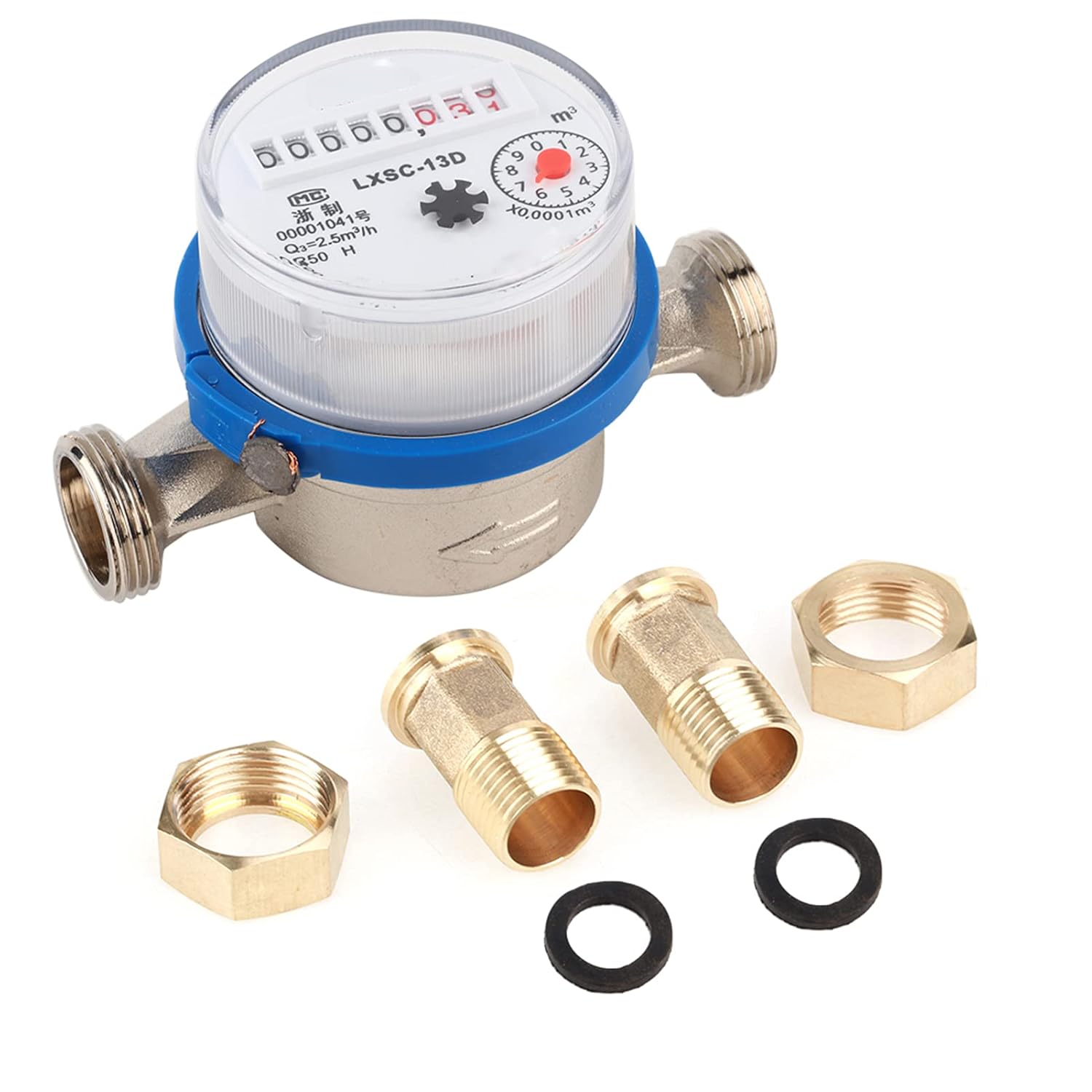 15mm 1/2" Water Meter Meters Hydraulics Pneumatics Plumbing Garden Home Plastic Cold Water Meter Measuring Tools