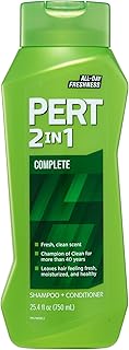 PERT 2 in 1 Complete Clean Shampoo and Conditioner - Mens Shampoo for Daily Use - Hair Conditioner for Men - Removes Dirt, Oil, and Build Up - 25.4 oz