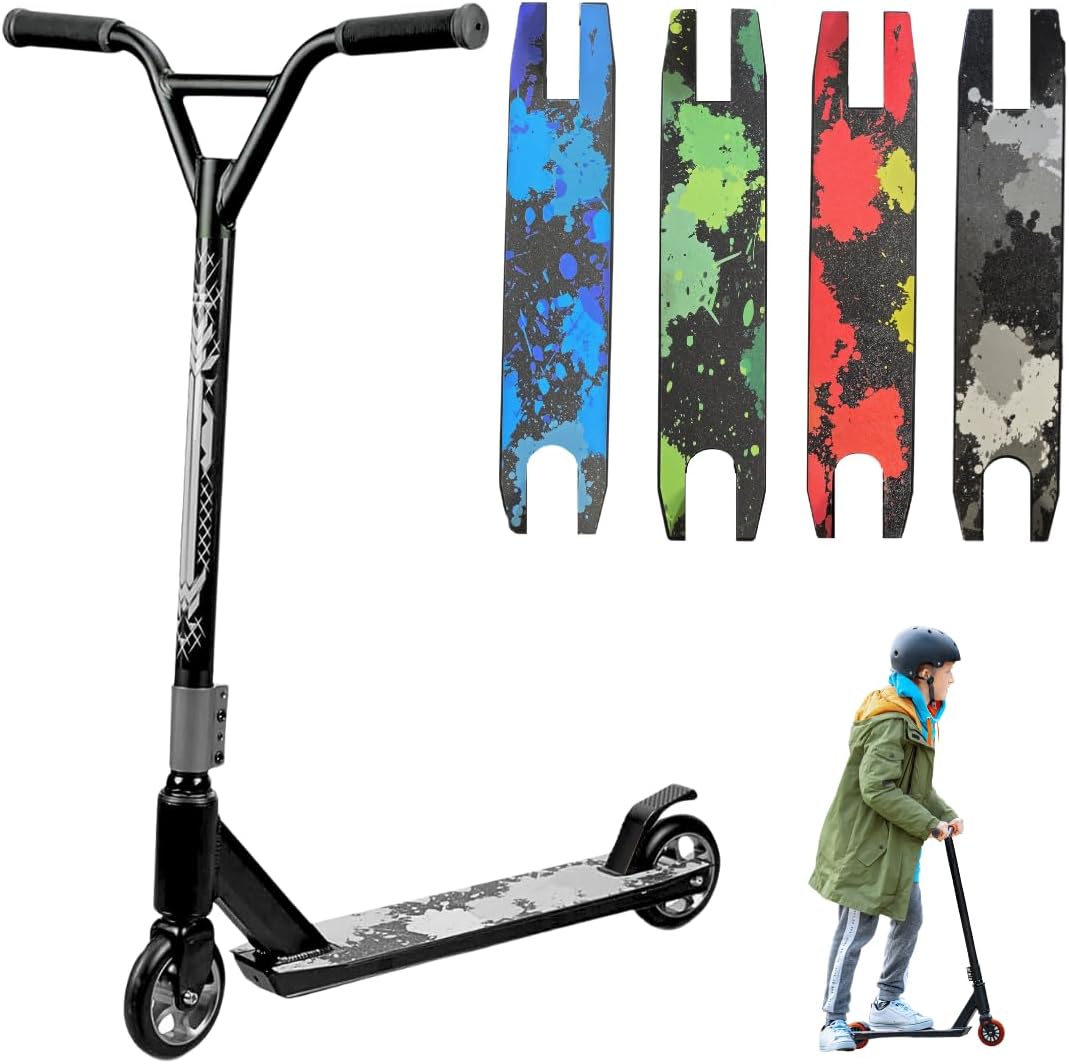 Trendi Pro Stunt Scooter | 360° Spin Handlebar Freestyle Trick Scooter with ABEC-7 Bearings | Durable Street Stunt Scooter for Boys, Girls & Teens Age 6+