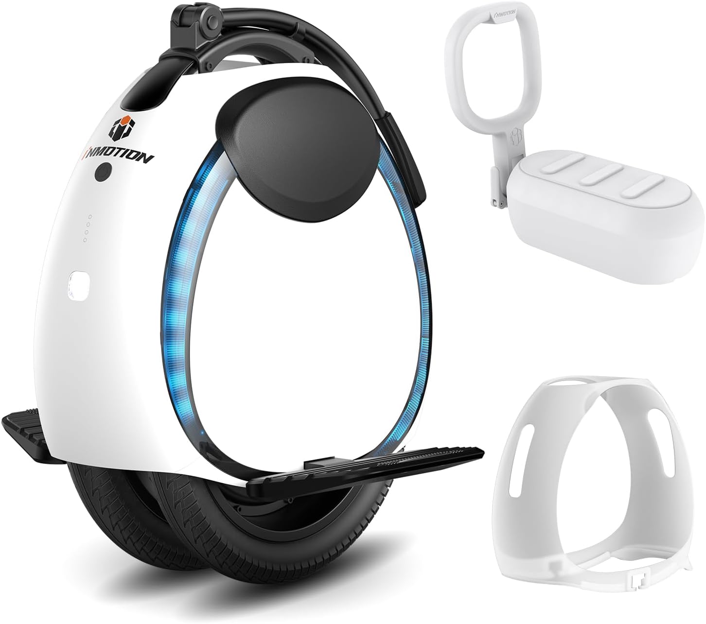 INMOTION E20 Electric Unicycle with Seat and Protective Cover - 14 Inch Self-Balancing Electric One Wheel Portable EUC for Commuting & Entertainment UL-2272 Certified