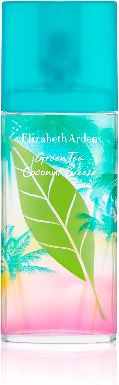 Elizabeth Arden Green Tea Coconut Breeze Eau de Toilette Spray (100ml) Citrus, Floral & Fruity Fragrance, Luxury Perfume for Women