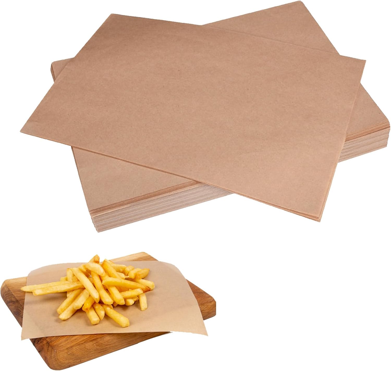 50 Sheets 20 * 30cm Parchment PaperBaking Sheets, Unbleached Parchment Paper, Pre-CutParchment Paper Heavy Duty and Non-StickParchment PaperSheets for Baking,Grilling, Cooking, Air Fryer