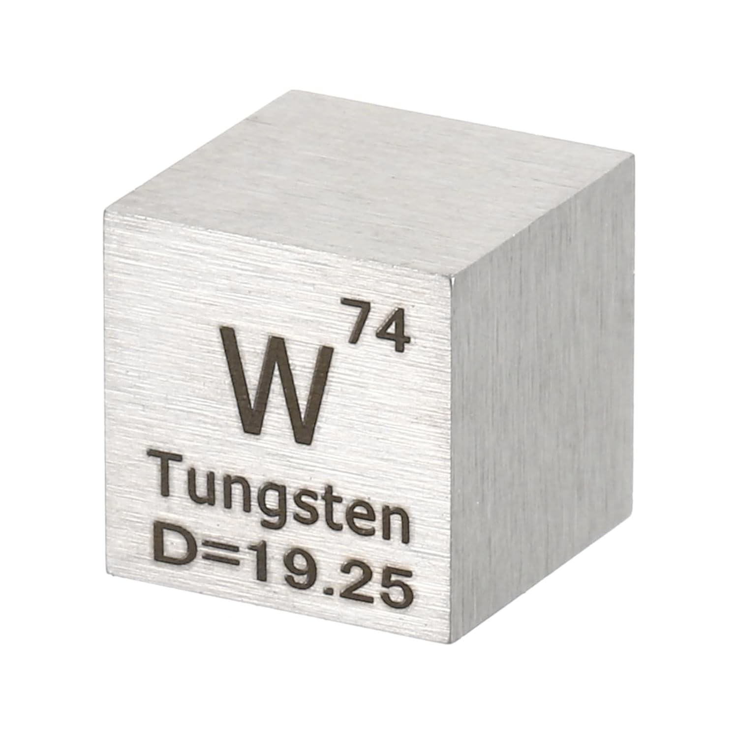 PATIKIL Tungsten Cube, 10mm W Density Cube High Density Element Cube Unique Metal Cube Periodic Table of Elements Collections Lab Experiment Teacher Scientific Classes