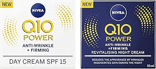 Nivea Q10 SPF 15 Anti-Wrinkle Face Day Cream Plus Face Night Cream, 50 ml