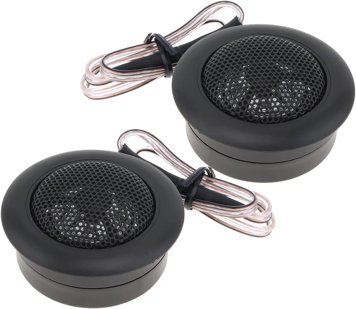 2pcs 120W Car Tweeters - High Efficiency Mini Dome Tweeter Speaker, 12V Loudspeaker Audio Auto Sound Speaker for Car Audio System