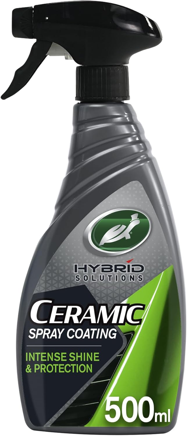 Turtle Wax Hybrid Solutions Ceramic Spray Coating, Car Polish, 500ml, Pack of 1, Mango Tropical Scent, Offers Incredible Shine and Protection, Extreme Water Beading Action, Enhancing Your Car's Finish