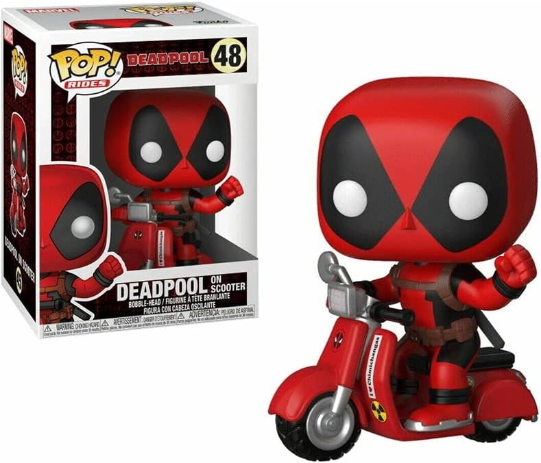 Funko POP! Rides: Deadpool - Deadpool & Scooter - Collectable Vinyl Figure - Gift Idea - Official Merchandise - Toys for Kids & Adults - Comic Books Fans - Model Figure for Collectors and Display