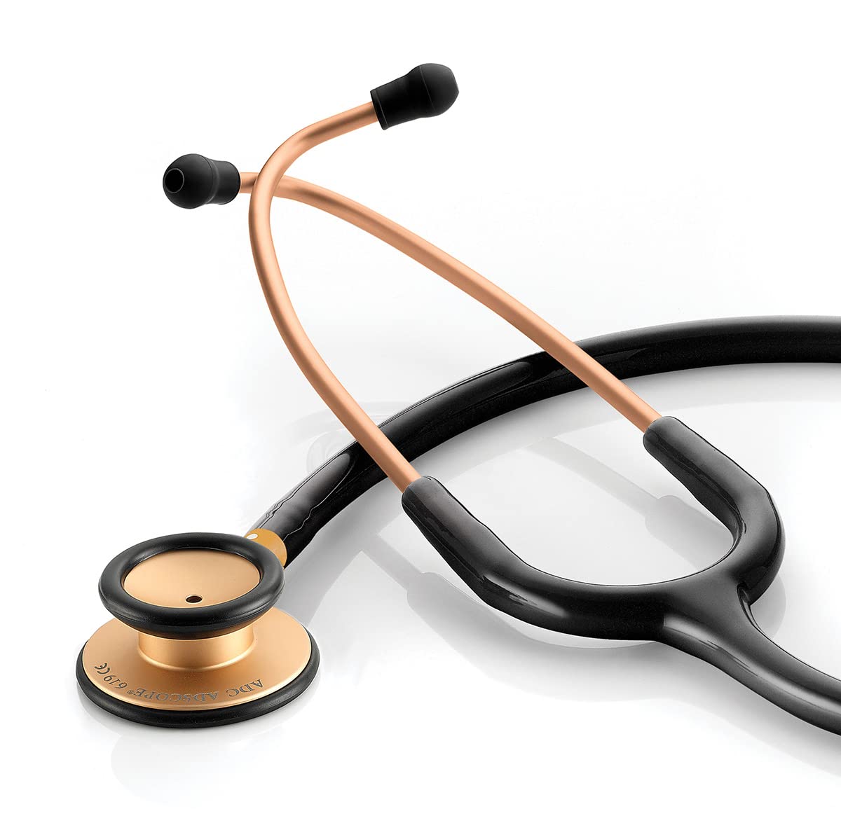 ADC Adscope 619 - Ultra-lite Clinical Stethoscope - Rose Gold/Black