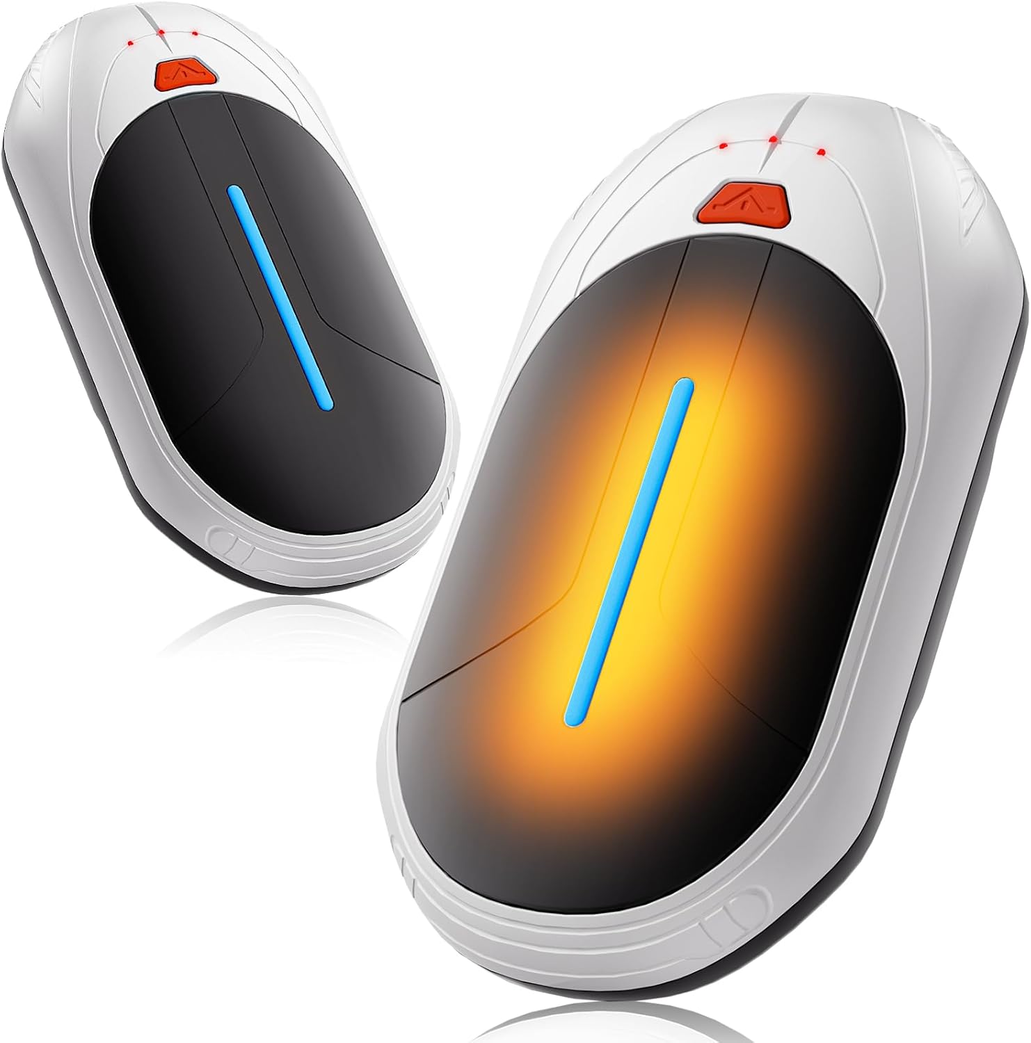 Hand Warmers Rechargeable 2 Pack, 3000mAh*2 Ultrathin Electric Handwarmers, Portable Pocket Warmer, Gifts for Christmas, Outdoor Sports, Camping, Hiking