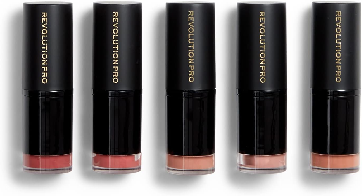 Revolution Pro Lipstick Collection 5pk Blushed Nudes