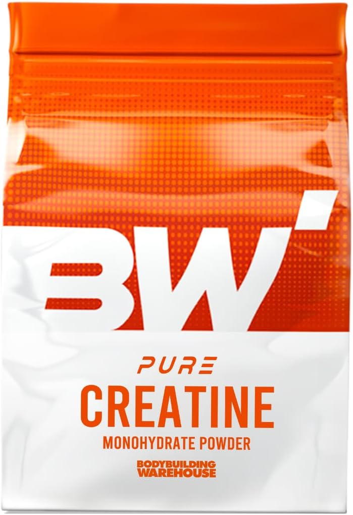 Pure Creatine Monohydrate Powder 1kg – Strength, Performance & Recovery – Increase Lean Muscle Mass Supplement – Bodybuilding Warehouse – Suitable for Men and Women (Unflavoured)