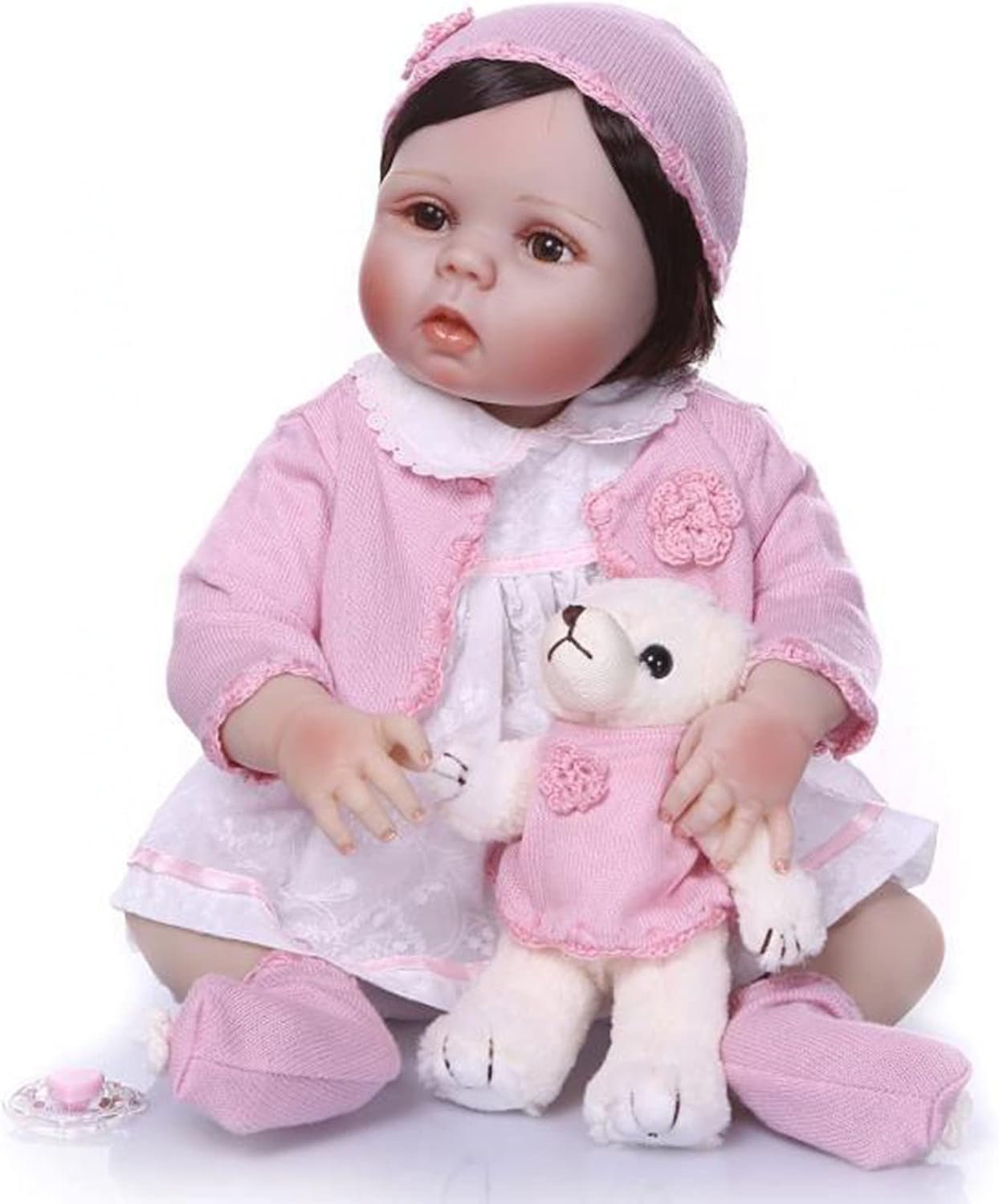 HAMIMI Reborn Baby Dolls Soft Silicone Body Realistic Handmade Lifelike 56cm 22inch Rebirth Doll Soft Real Touch