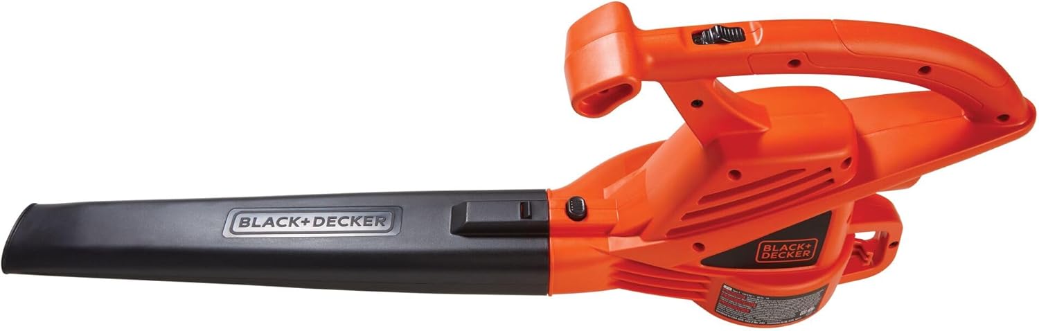 BLACK+DECKER Electric Leaf Blower, Handheld Blowers for Lawn Care, Lightweight, 180 MPH 7-Amp (LB700)