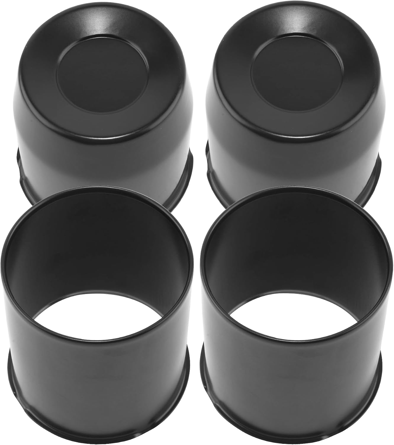4Pcs 4.25" OD Open & Concave Bundle Trailer Wheel Center Caps