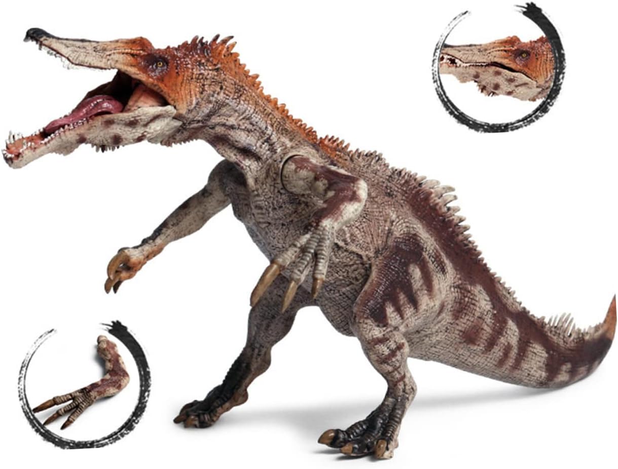 KONTONTY 1Pc Realistic Baryonyx Dinosaur Model Toy for Boy Girl Plastic Dinosaur Plaything Educational Decoration for Boys and Girls for Birthdays and Collectibles