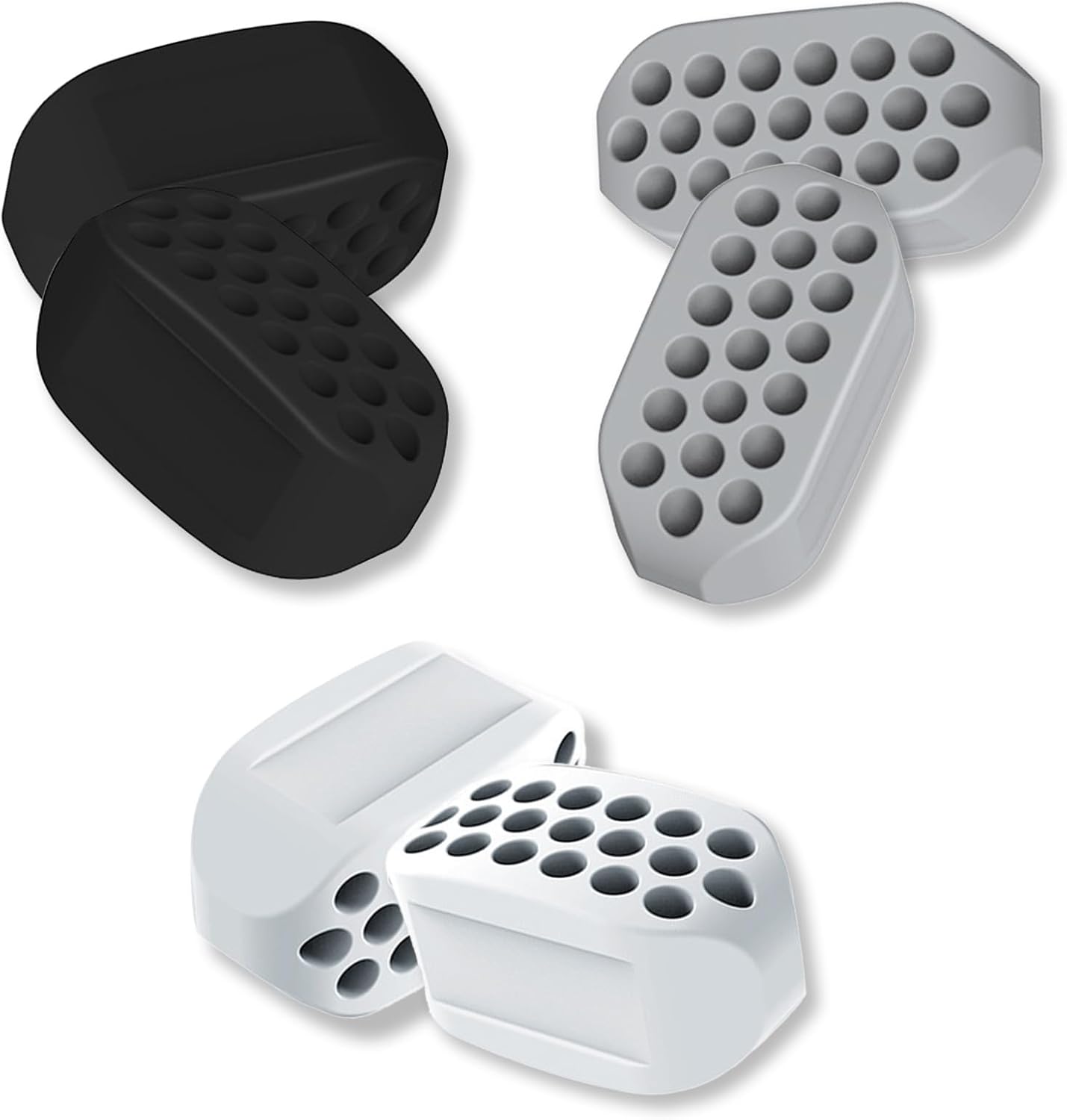 Jaw Exerciser for Man and Woman 3 Resistance Levels (6 pcs) BPA Free Silicone Jaw Exerciser Gum Tablets Jaw Trainer & Jaw Exerciser Shaper for Beginner, Intermediate & Advanced Users