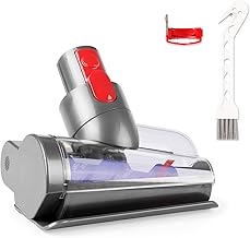 Mini Motorized Tool Brush Head Compatible with Dyson V7 V8 Cyclone V10 V11 V15, Anti-Tangle Attachment Replacement Head Suitable for Long Hair and Pet Hair