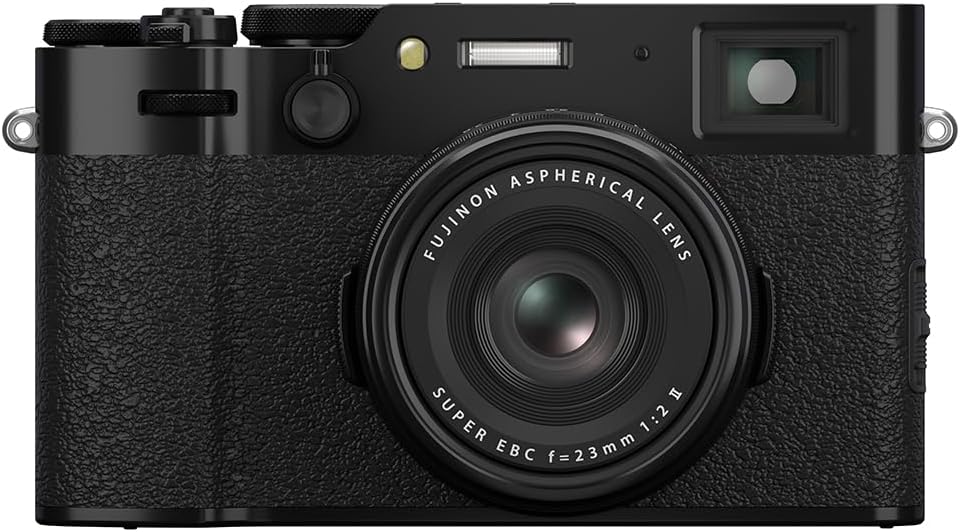 Fujifilm X100VI 40.2 MP Mirrorless Camera with Fixed 23mmF2 Lens (APS-C X-Trans CMOS 5 Sensor, X-Processor 5, Hybrid Viewfinder, LCD Tilt Touchscreen, Face Detection AF, 20 Film Simulations - Black