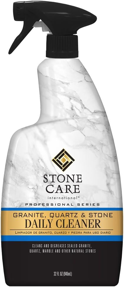 Stone Care International Granite Cleaner - 32 Fluid Ounces Granite & Stone Tile Travertine Limestone Slate Clean
