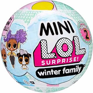L.O.L. Surprise! Mini Winter Family with Doll, Lil Sis and Pet with 5+ Surprises- Collectible Holiday Toys, Stocking Stuffers, Great Gift for Kids Ages 4 5 6+ Years Old & Collectors