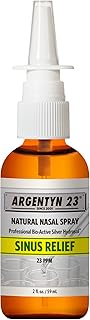 Argentyn 23 Professional Bio-Active Silver Hydrosol Sinus Relief - Colloidal Silver- 23ppm, 2oz (59mL) – Natural Nasal Spray