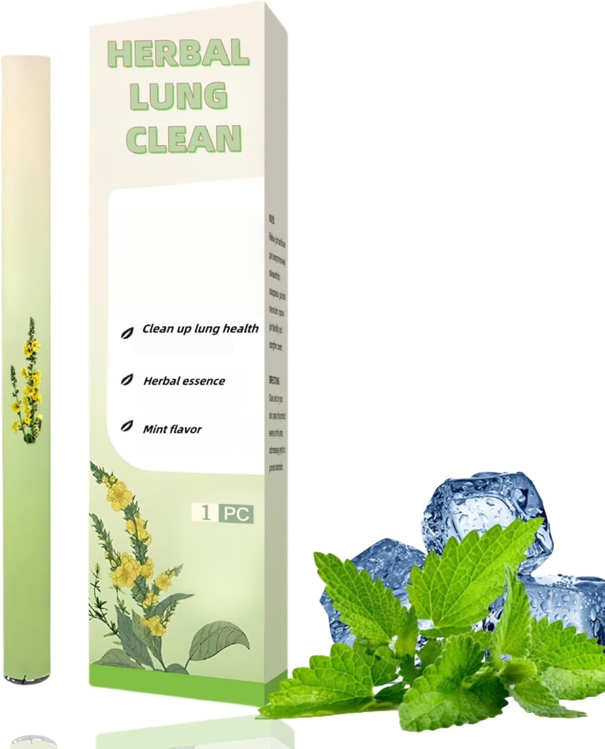 Herbal Diffuser Pen,Lung,MUL/lein Diffuser Pen,Res/piratory Health Nasal Stick,Natural Leaf Aromatherapy Inhaler,Nasal Spray,Fum Inhaler,Blocked Nose Relief,Stop Smoking Inhaler,Breathing Support