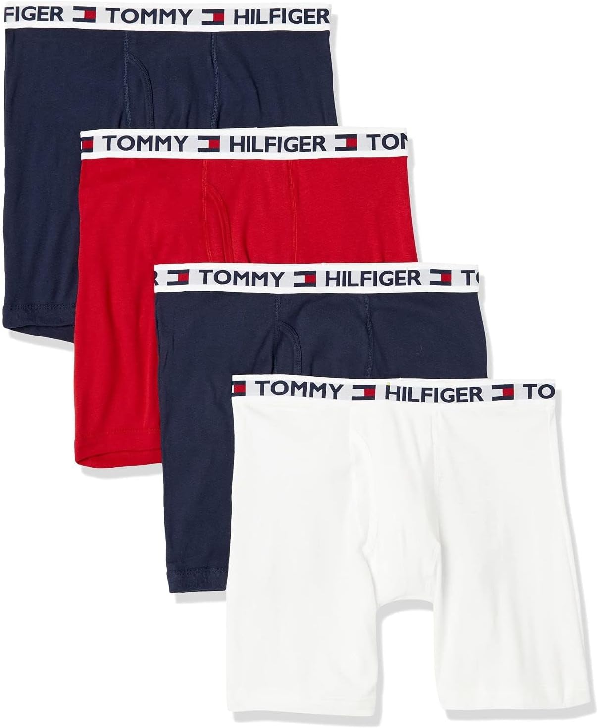 Tommy Hilfiger Men's Underwear Cotton Classics 4-Pack Boxer Brief-Amazon Exclusive
