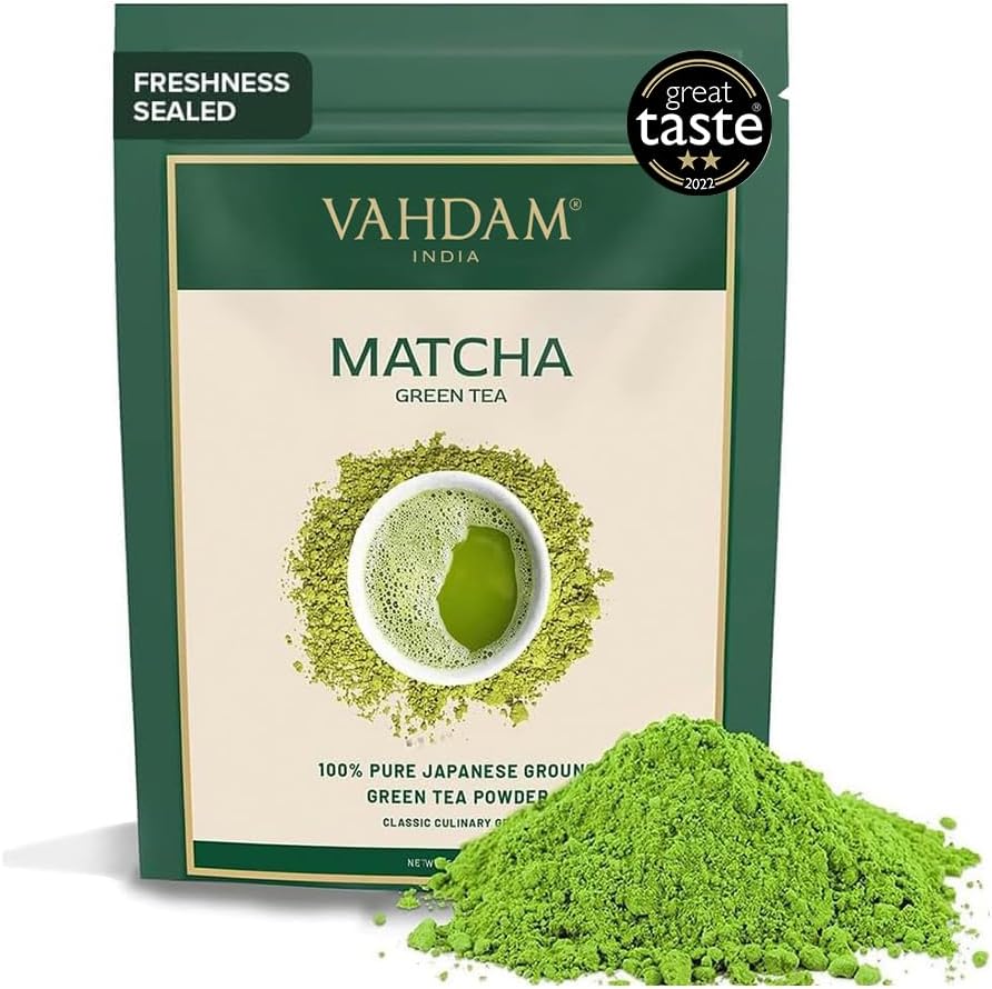 VAHDAM Matcha Green Tea Powder (25g/0.8oz) - Authentic Japanese Culinary Grade Matcha for Latte & Smoothies