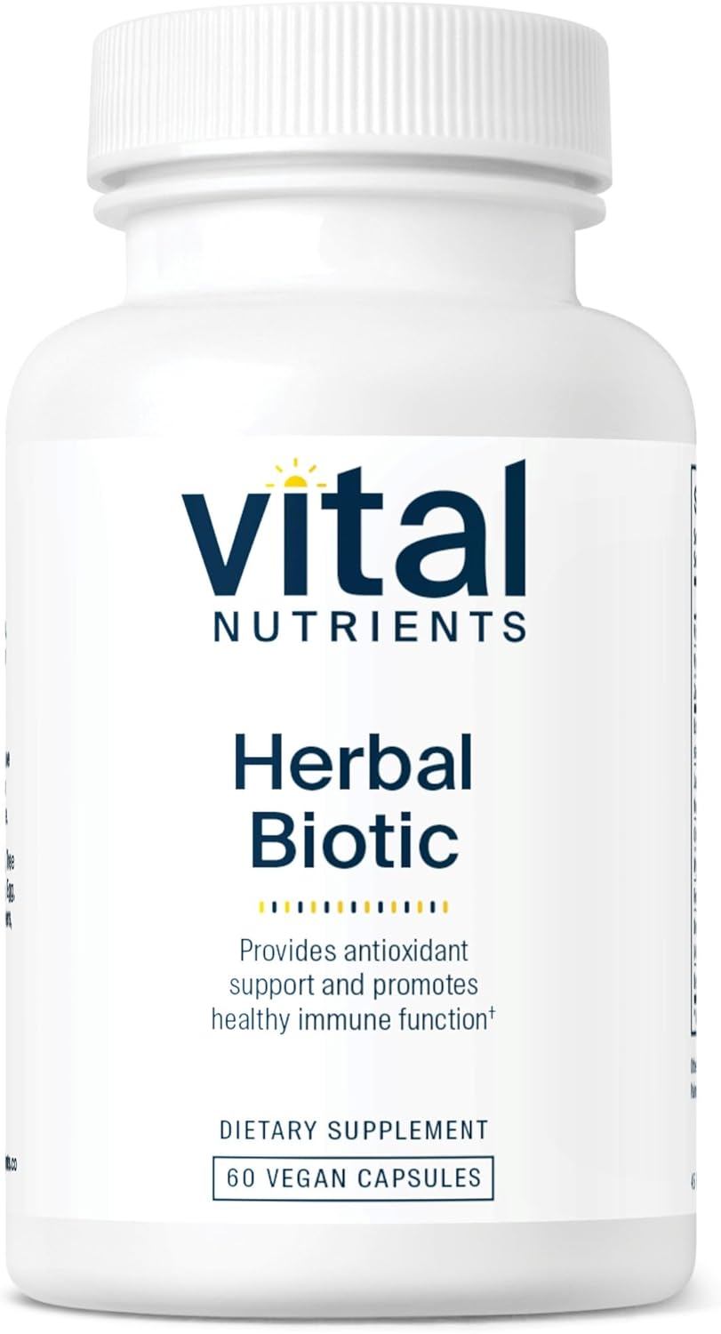 Vital Nutrients Herbal Biotic | Herbal Immune Support Supplement | Antioxidant Support Promotes Healthy Immune System | Gluten, Dairy, Soy Free | Non-GMO | 60 Capsules