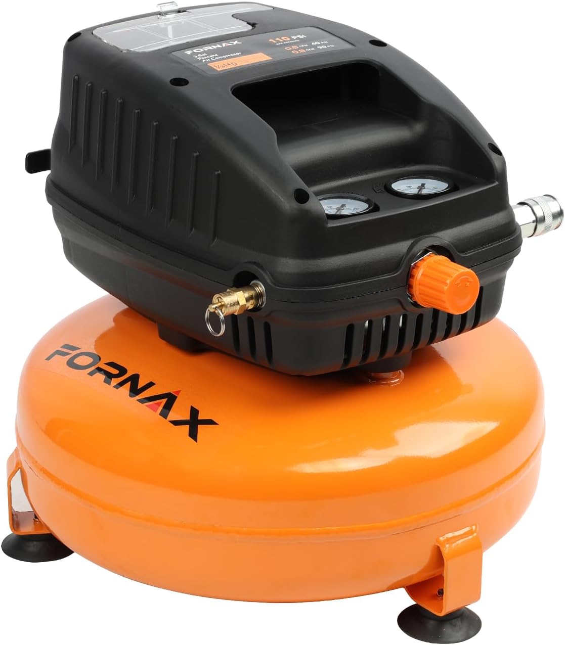 FORNAX Pancake Air Compressor, 3 Gallon, 110 PSI Portable Air Compressor, Oil Free