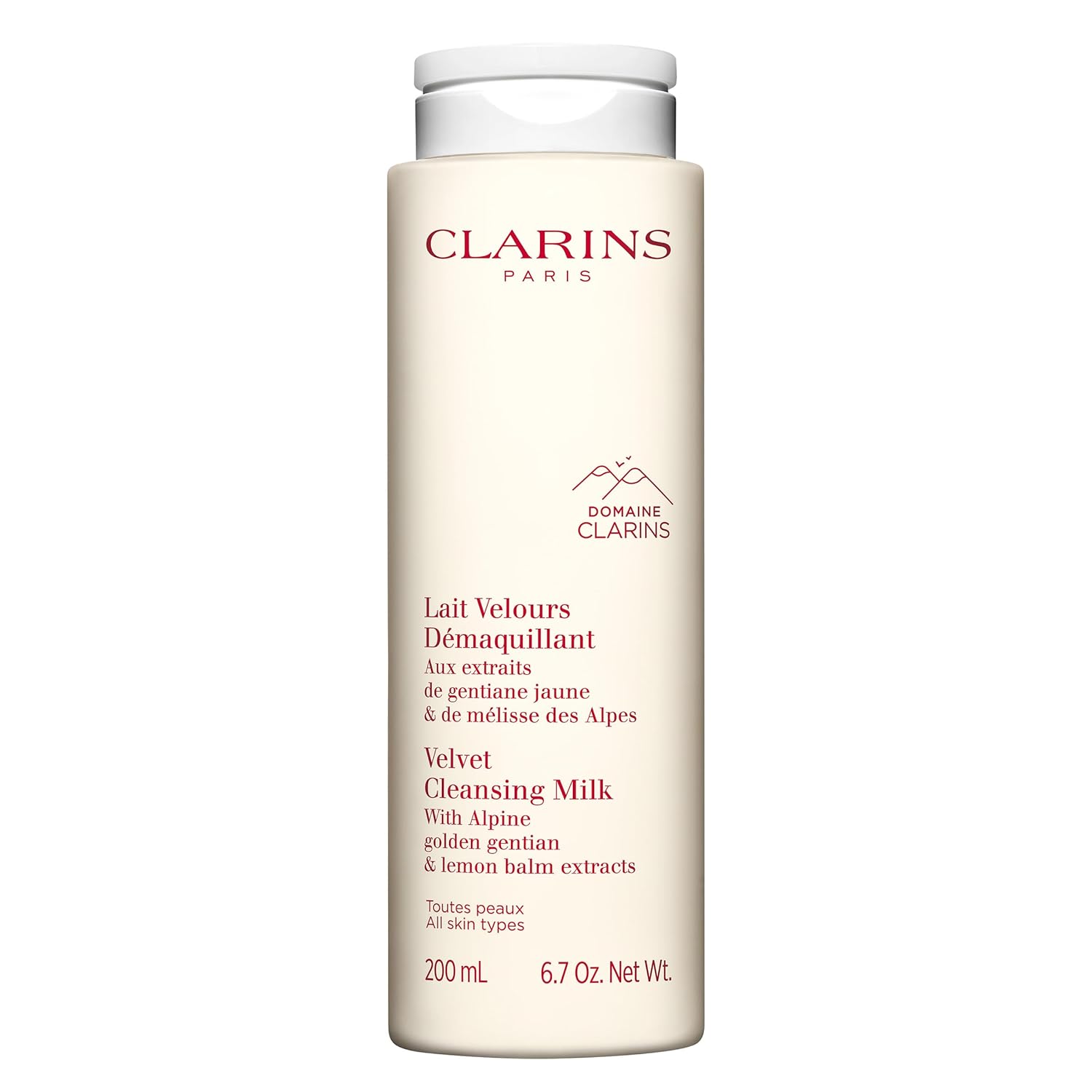 Clarins Velvet Cleansing Milk | Award-Winning | Cleanses, Hydrates and Balances Skin's Microbiota | Dermatologist Tested | Ophthalmologist Tested | Colorant-Free | All Skin Types