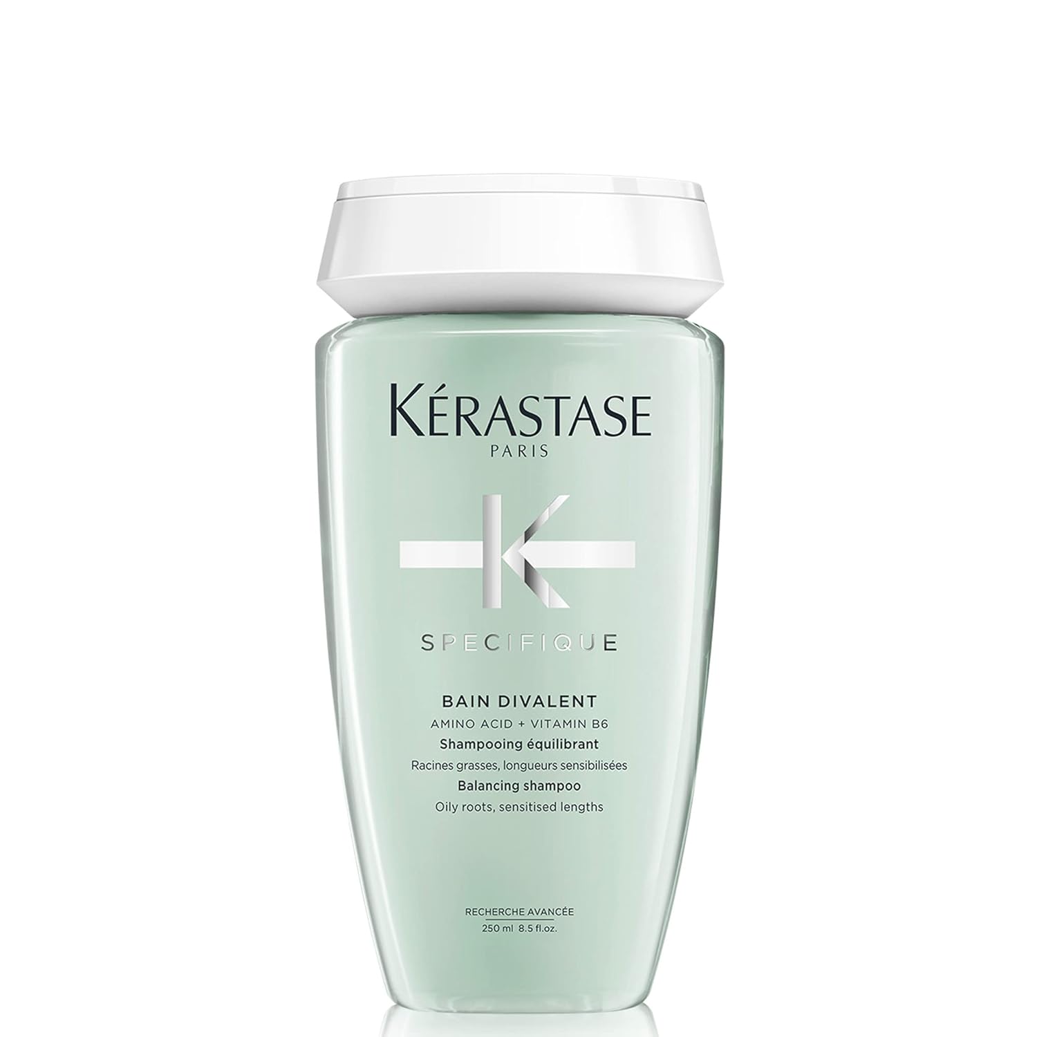 Kerastase Specifique Balancing Shampoo For Oily Scalp & Hair - Cleanses Oil From Roots and Hydrates Dry Hair Ends