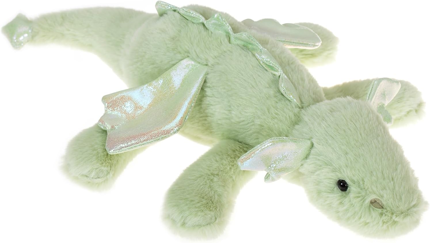 Apricot Lamb Cute Toys Plush Green Lying Dragon Stuffed Animal Soft Cuddly Perfect for Kids 15 Inches