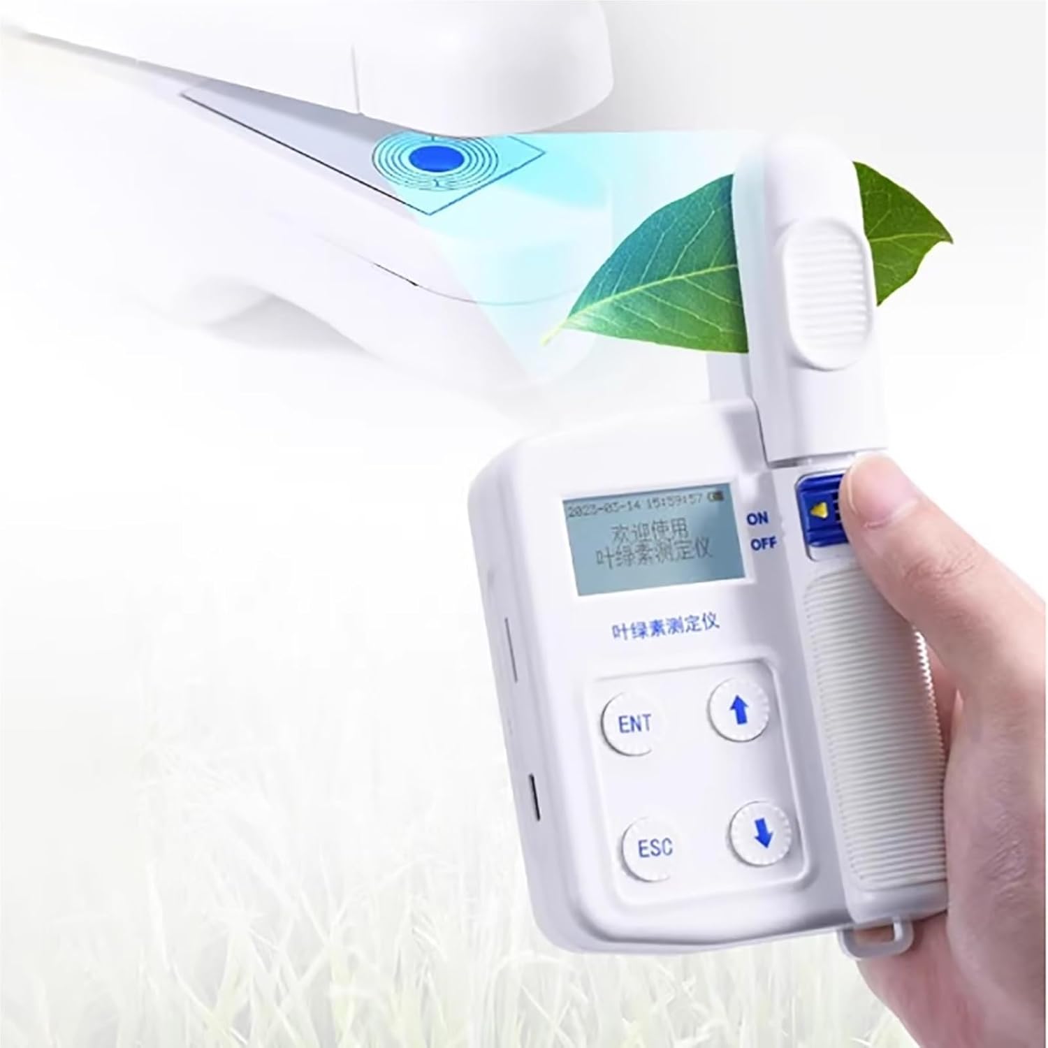 Portable Chlorophyll Meter for Testing Plant Chlorophyll, Hand-held Chlorophyll Analyzer, Plant Nutrition Tester Instrument, Digital Chlorophyll Tester(HM-Yc)